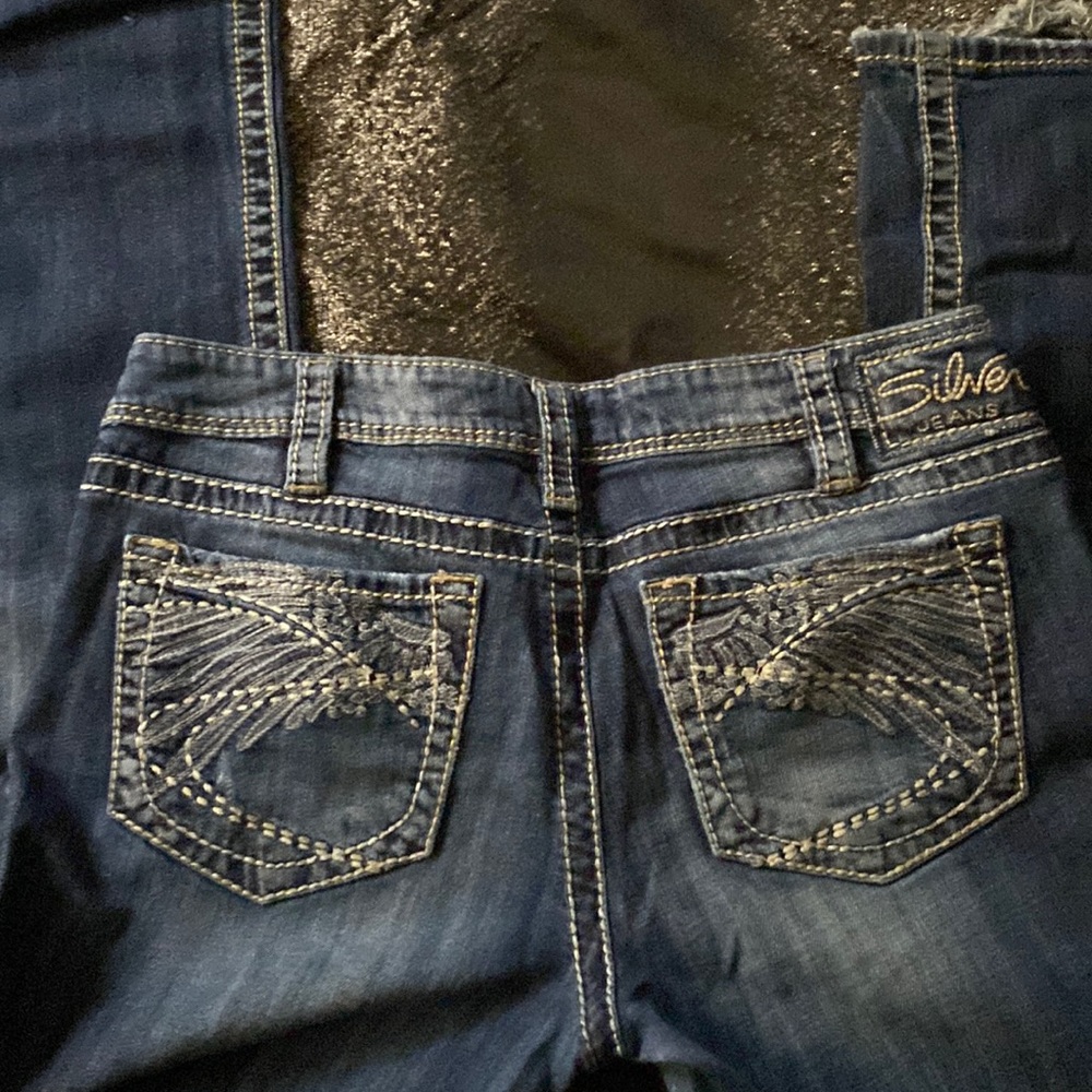 GUC- silver aiko jeans